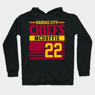 Kansas City Chiefs McDuffie 22 American Flag Football Hoodie